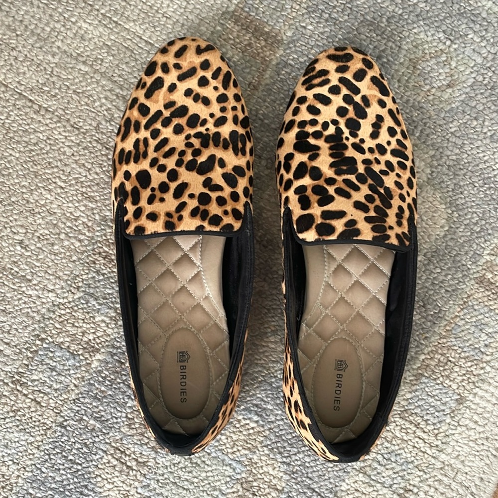 Leopard print loafers